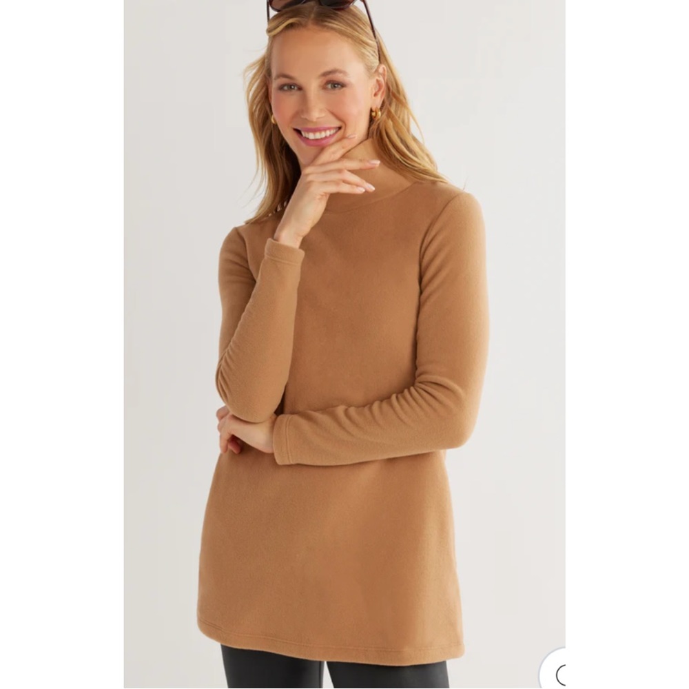 Dudley Stephens Cobble Hill Turtleneck - Camel Small